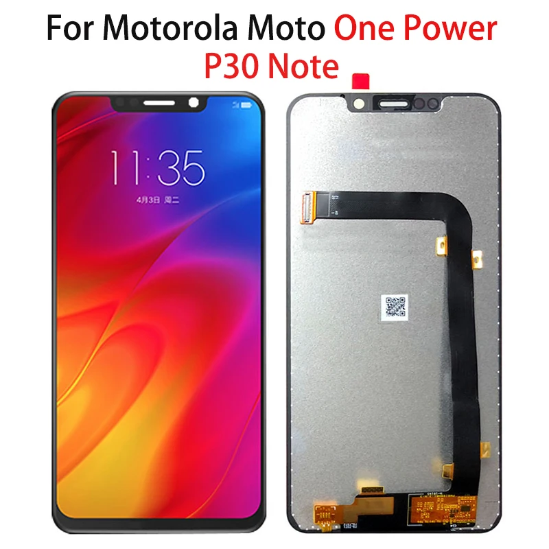 Оригинальный ЖК-дисплей 6,2 дюйма для Motorola Moto One Power, ЖК-дисплей для Motorola P30 Note XT1942, сенсорный экран с дигитайзером в сборе, замена