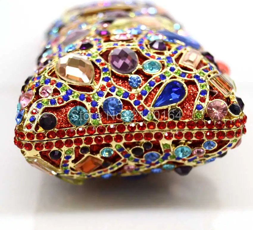 Золотая Сумка клатч женская вечерняя сумка со стразами и кристаллами кошелек для