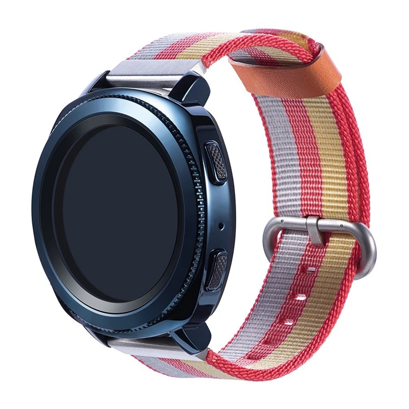 22 мм 20 тканый нейлоновый ремешок для часов Garmin Vivoactive 3/vivomove HR Браслет Samsung Gear S3