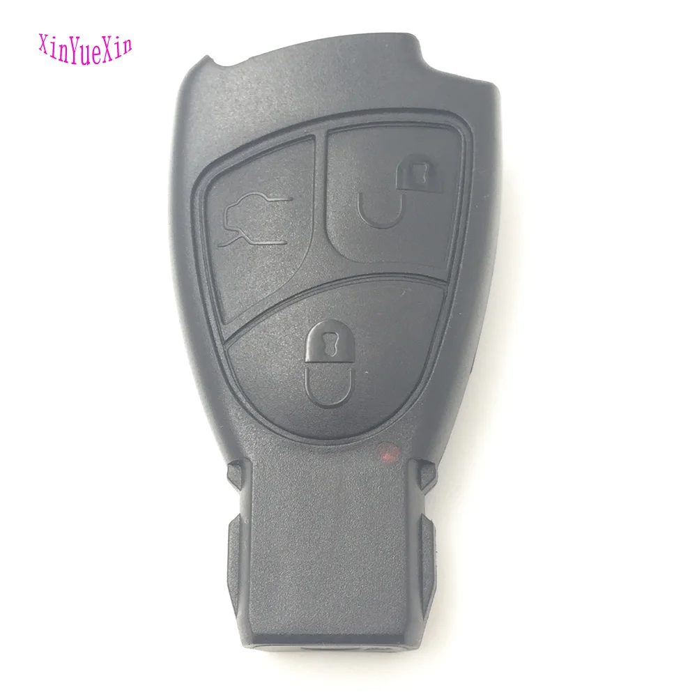 3button XinYueXin мягкий чехол для ключей с кнопками для Mercedes Benz B C E S ML SLK clk-класс 3 кнопки брелок крышка - Название цвета: 3button