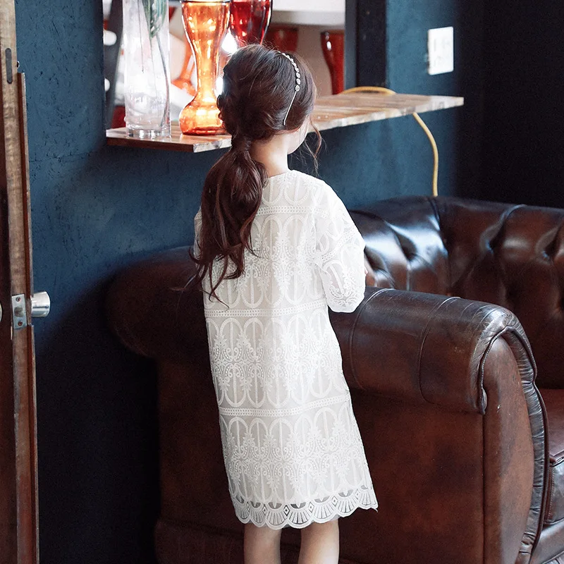 2018 г. Lastest Moda/кружевное платье на день рождения для девочек летнее элегантные