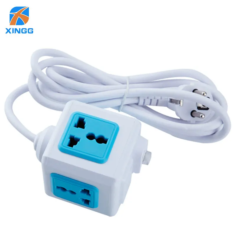 XINGG Смарт USB Мощность полосы ЕС штекер 1 8 м шнур куб Универсальный удлинитель