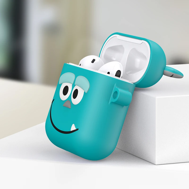 Мультяшные милые беспроводные наушники для зарядки Airpods сумка Apple AirPods 1/2