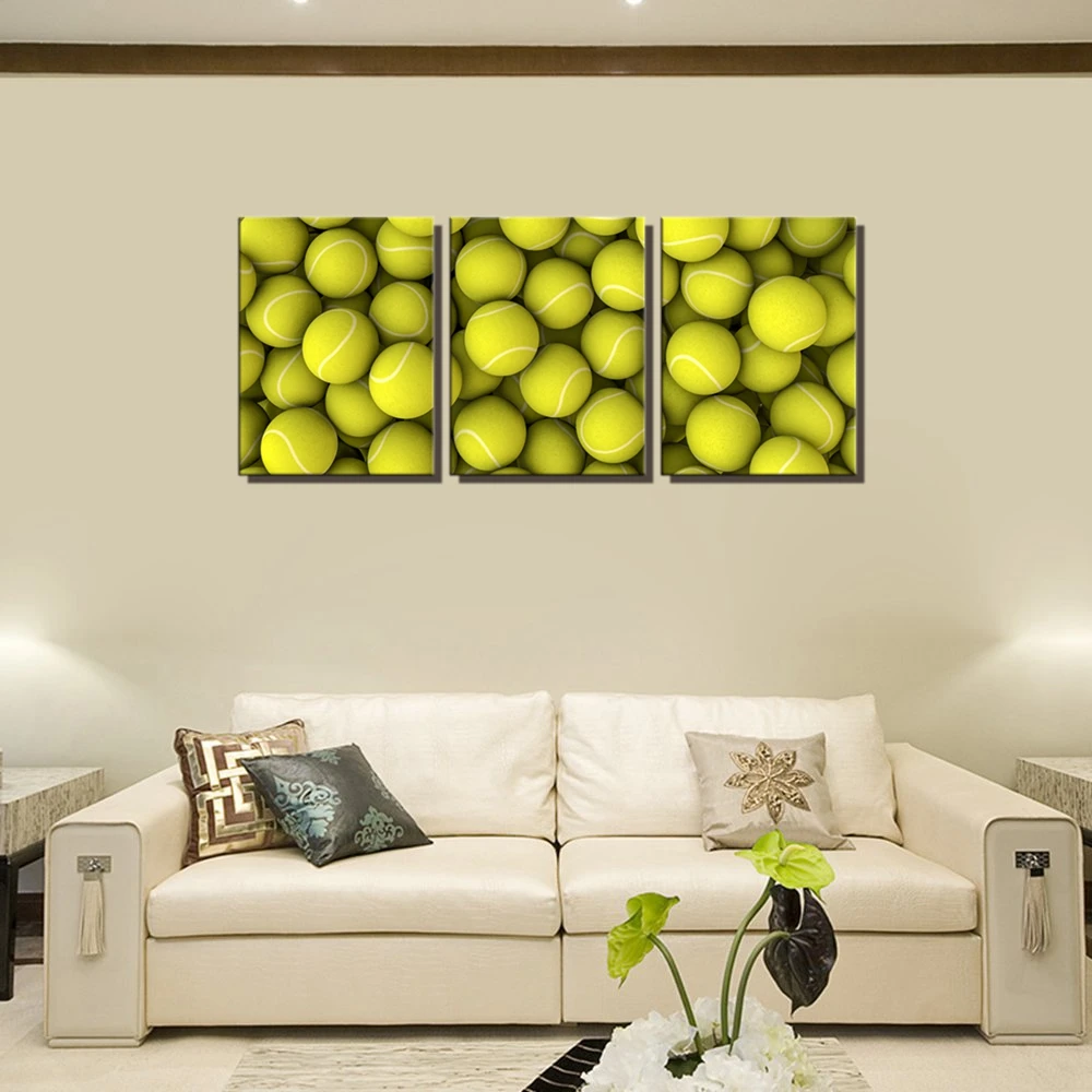 Холст для теннисной стены Спортивная картина Художественная печать бейсбольная