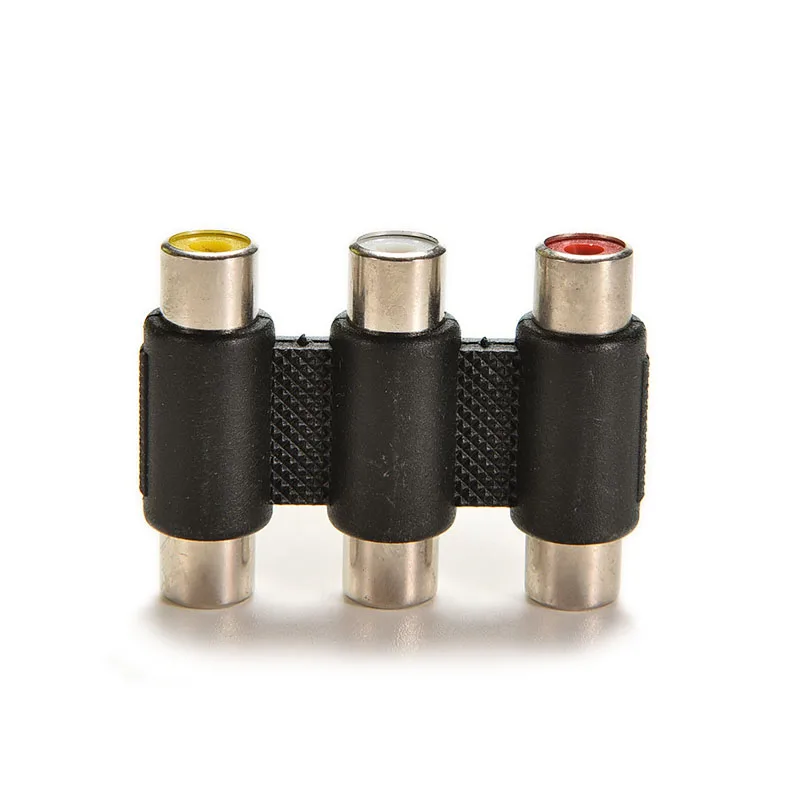 1 шт. аудио видео разъем 3 RCA переходник мини 3RCA адаптер Мама мама