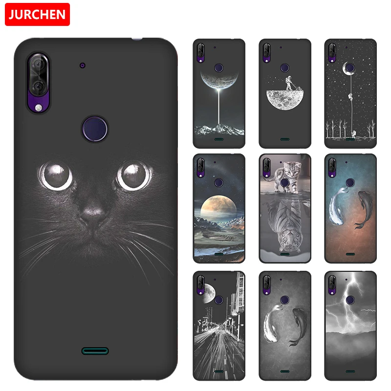 JURCHEN ТПУ мягкий чехол для Wiko View 2 Plus телефона с милым мультяшным принтом