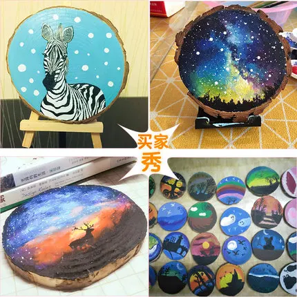 Деревянные ломтики 10/20 шт. Diy Ремесла Декор день рождения детский стол номер карты