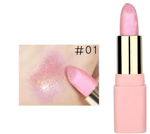 LULAA-Lip1 LULAA, Женская матовая губная помада, 1 шт., Сексуальный макияж, блестящая губная помада, стойкий водостойкий блеск, Золотая косметика, мерцающие губные помады - Цвет: LULAA-Lip1
