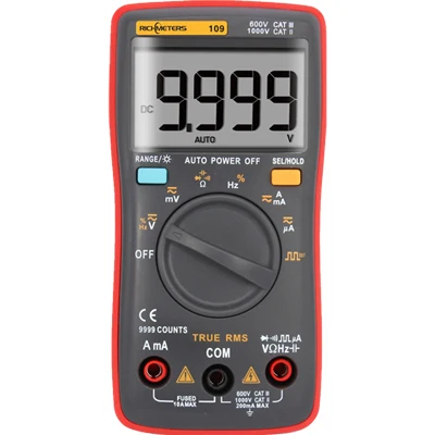 RM109 RM101 Цифровой мультиметр 6000 отсчетов подсветка AC/DC Амперметр Вольтметр Ом портативный измеритель напряжения богатые метры 098/100/109/111 - Цвет: RM109