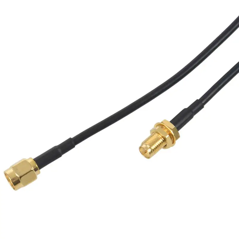 WIFI антенный Удлинительный кабель RP-SMA Штекерный к разъему RF адаптер RG174 2 м |