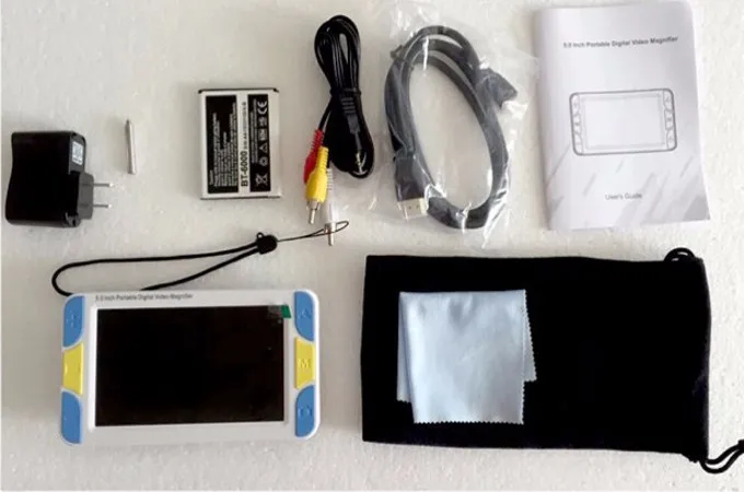 5 дюймов TFT lcd Портативный цифровой видео лупа для чтения ручной электронный микроскоп экран Лупа низкое видение