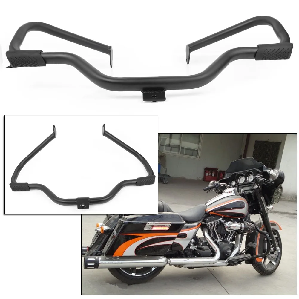 Черная защитная Противоударная панель двигателя для Мотоциклов Harley Davidson Touring 1997
