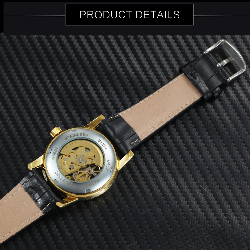 Часы наручные FORSINING Мужские механические брендовые Роскошные уникальные