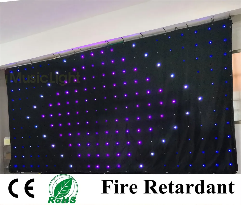 P18 2 м x 4 м светодиодный тканевый DMX светодиодный световой занавес RGB сценический светодиодный видеозанавес с контроллером