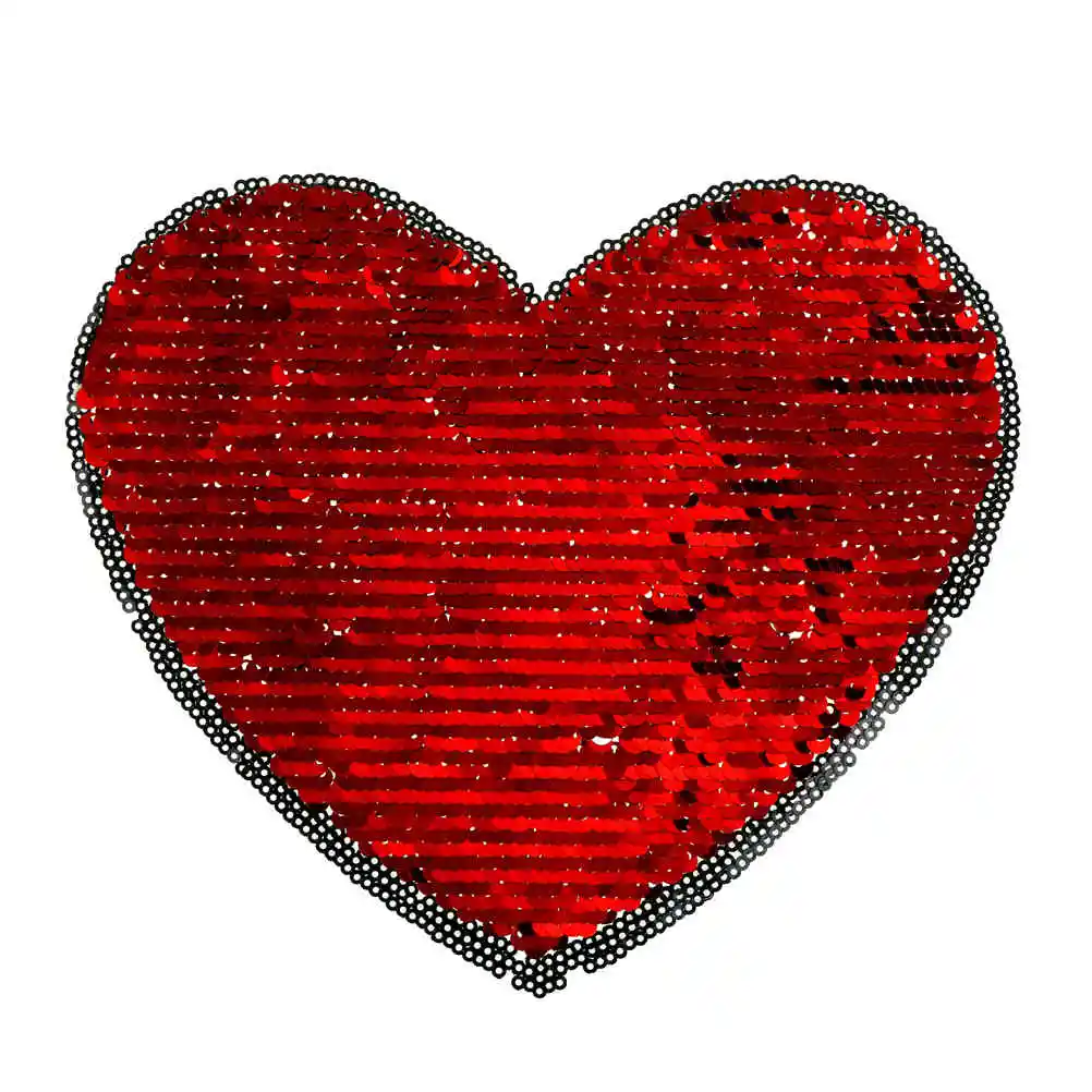 1 шт. блестки пайетки Симпатичные нашивки в форме сердца блестящая войлочная