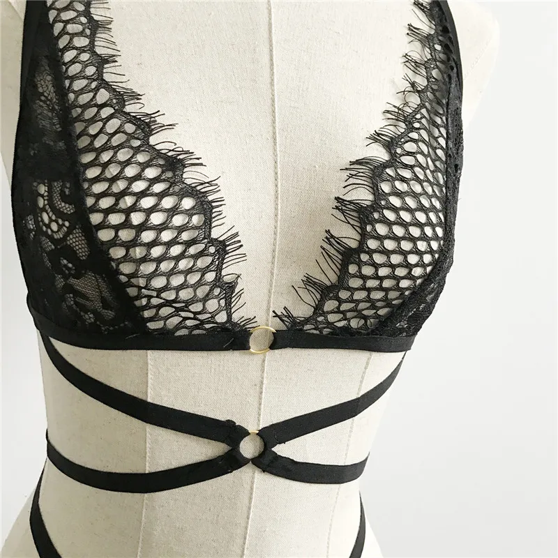 LANSHIFEI сексуальное нижнее белье без косточек Frauen Sheer Spitze Verband Bh Dunne Draht Freies Bralette