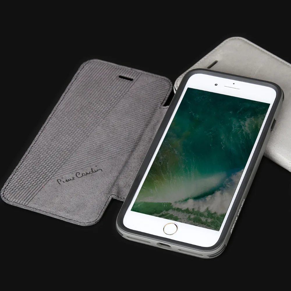 Чехол для телефона из натуральной кожи Pierre Cardin Apple iPhone 8/8 Plus 7/7 съемный флип