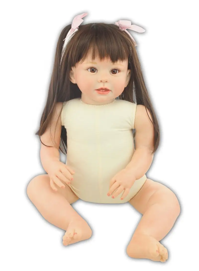 28 дюймов силиконовая кукла принцессы для малышей большой размер новорожденных