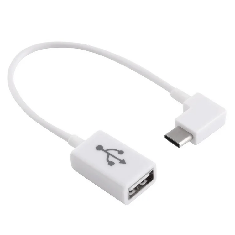 Прямоугольный 90 градусов USB-C Type-C к USB 2 0 Женский OTG кабель для Samsung Galaxy S8 + Plus сотовый