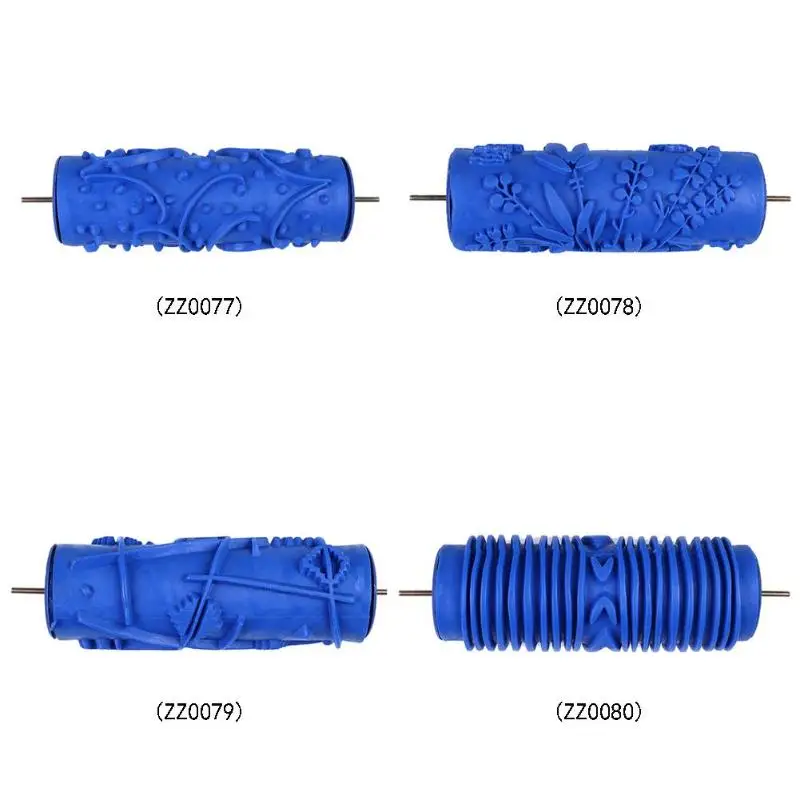 Сделай Сам резиновый ролик тисненая краска рукав стена текстура кисть для