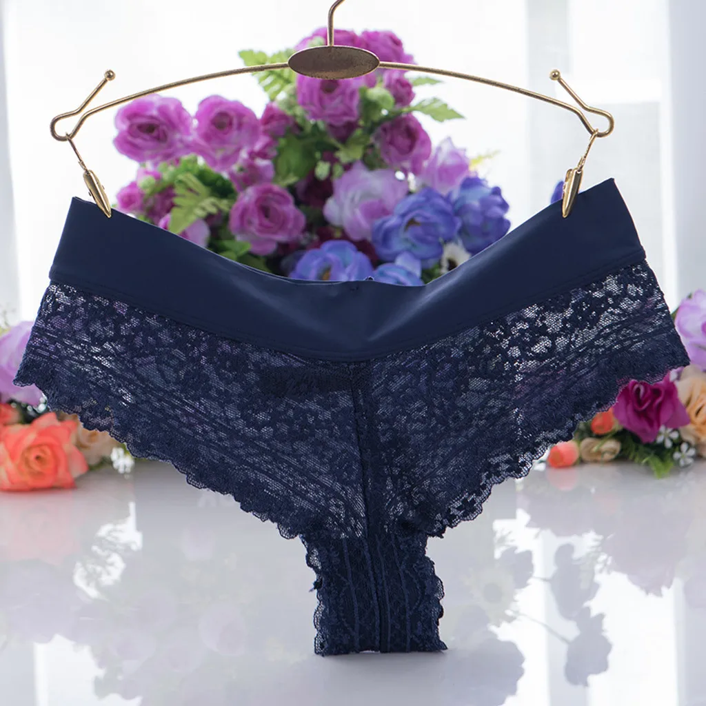 

6Pcs/Lot Sexy Lace Panties Women Fashion Lingerie Tempting Pretty Briefs High Quality Cotton Low Waist Cute Women Underwear