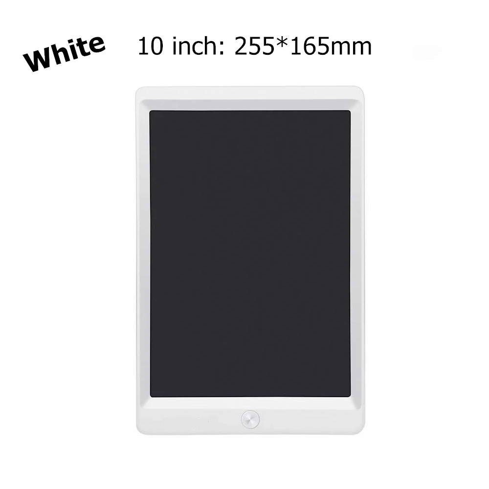 White 10 inch 8,5 10 дюймов ЖК-дисплей планшет для письма Цифровой графический планшет для рукописного ввода графической информации рисунок блокнот Краски доска с ручкой для детей - Цвет: White 10 inch