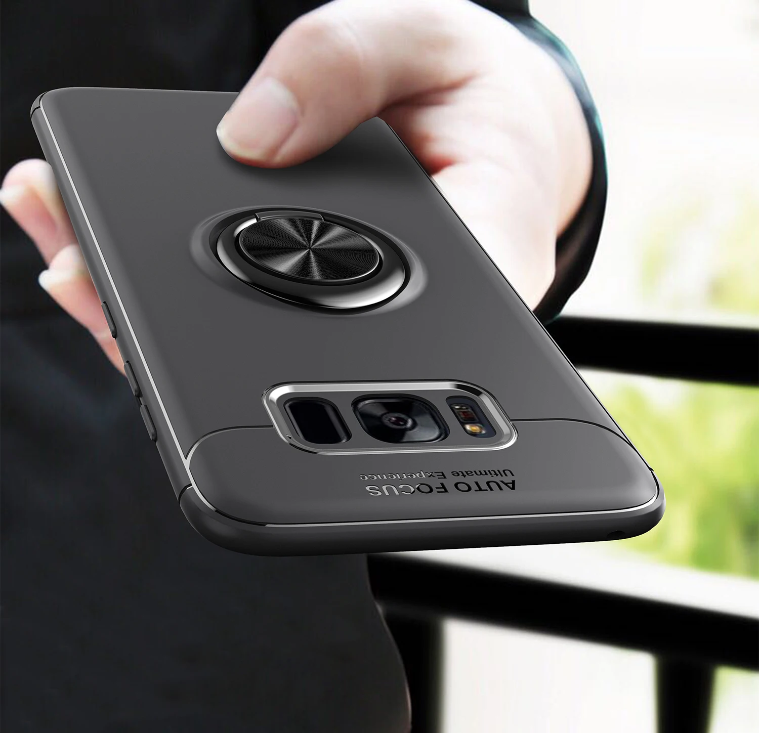 Чехол для Samsung Galaxy S8 Plus TPU Скрытая подставка с автомобильным магнитным держателем