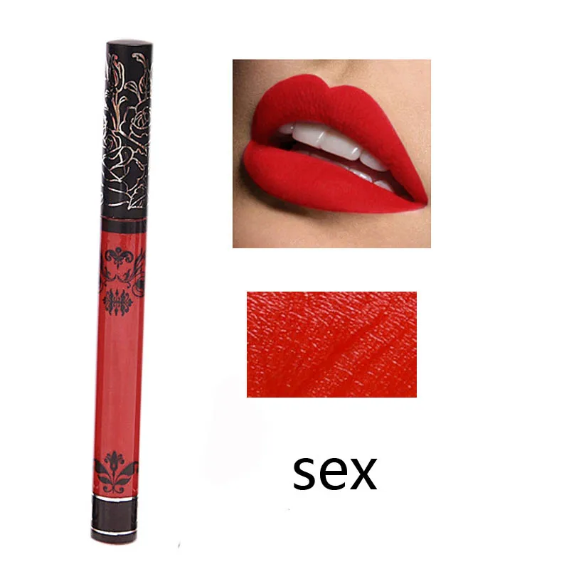 Матовая помада для губ Водонепроницаемый Долгое Ню бархат жидкость Губная