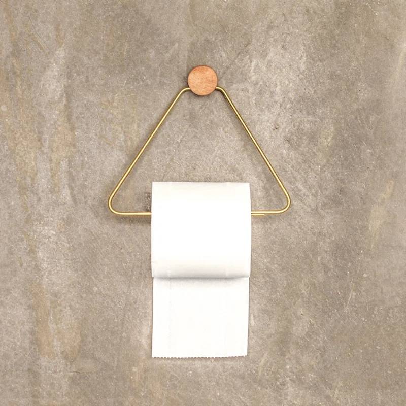 

collalily Nordic wood metal Modern Design Wall toilet roll holder clothes Robe Hook Racks for bathroom towel bars bathroom hooks