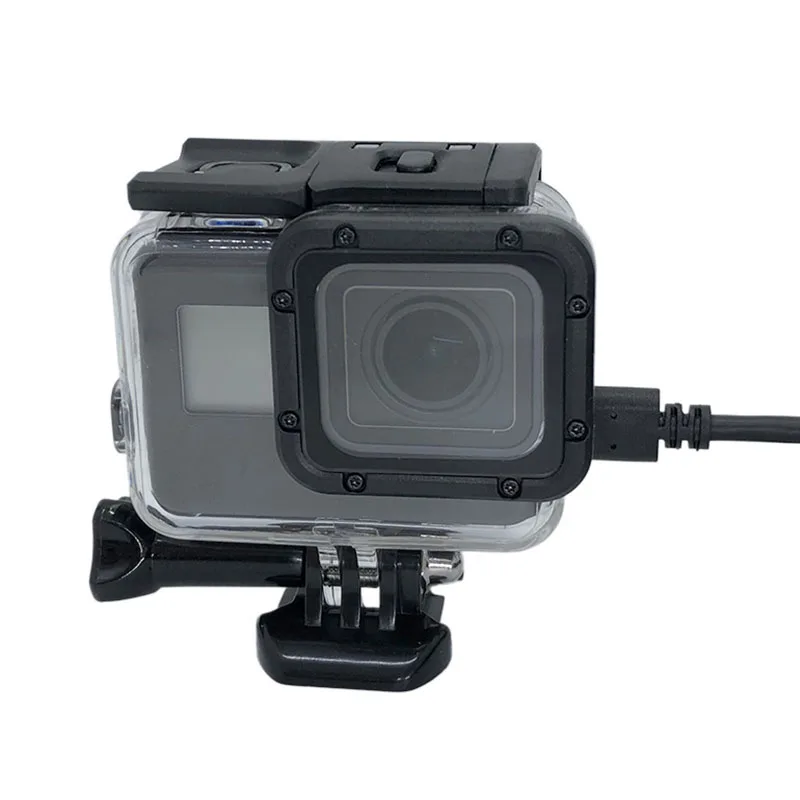 Защитный чехол для GoPro Hero 5/6/7 черный с открытым боковым корпусом экшн камеры GO PRO