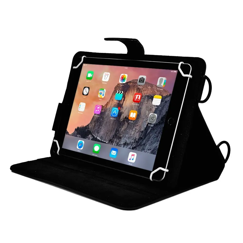 Для Toshiba Excite Pro/чисто/записи Планшеты Folio Case W/плечевой ремень черного цвета (pu