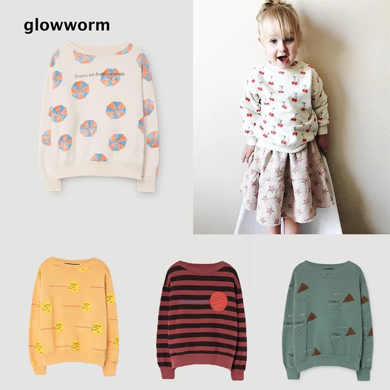 Glowwormkids Детская куртка 2017 Bobo Одежда для мальчиков и девочек круглый вырез