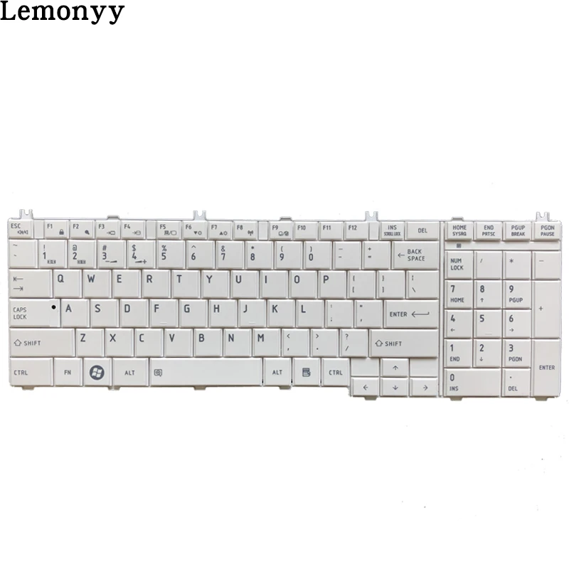 США клавиатура для ноутбука toshiba Satellite C655 C650 C655D C660 L650 L655 L670 L675 L750 L755 США Белый Клавиатура ноутбука