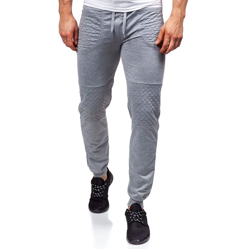 Мужские брюки, мужские Модные брюки со стразами, хит - Цвет: light grey