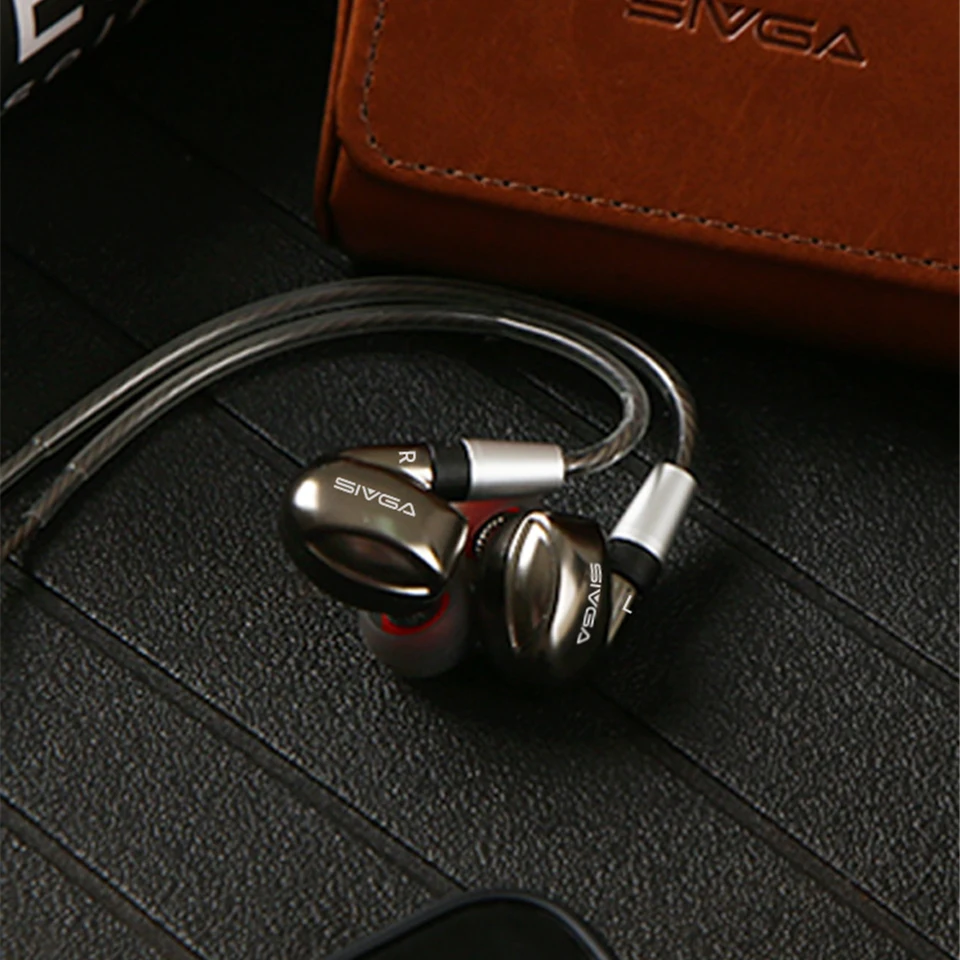 SIVGA SM003 HiFi стерео мета Спорт в ухо наушники-вкладыши мониторы с затычки в уши для микрофона кабель MMCX