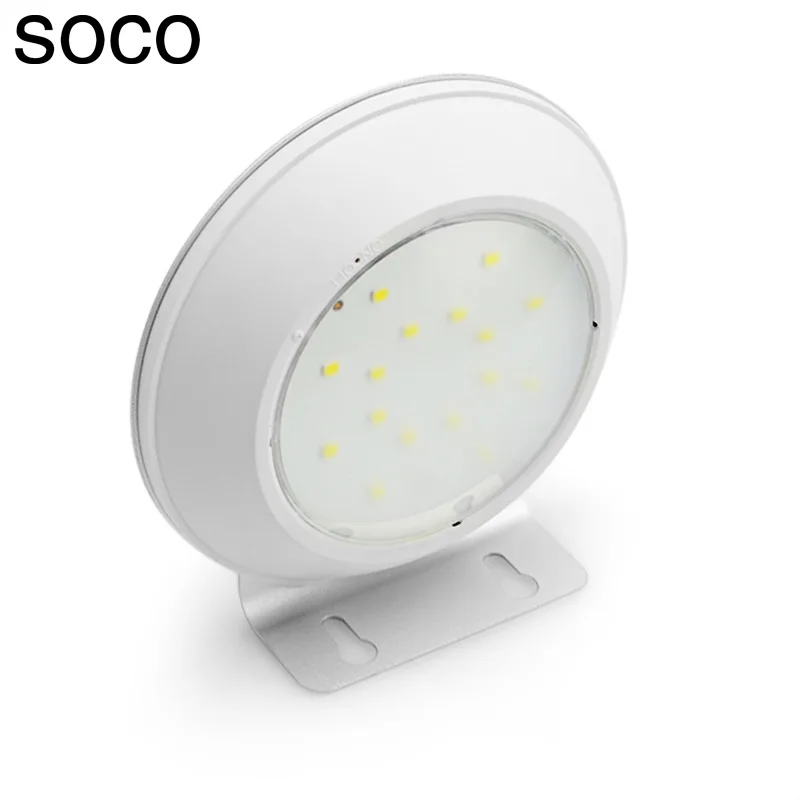 SOCO Перезаряжаемые Солнечный круглые настенные лампы 16LED радар индукции