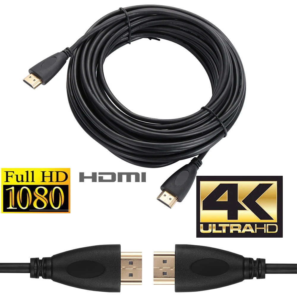 Новый высококачественный кабель V2.0 золотого цвета Bluray 2160P Высокоскоростной HDTV