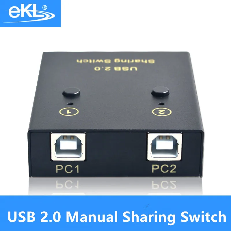 EKL 2 порта 4 USB 0 совместное использование переключатель адаптер Коробка для ПК