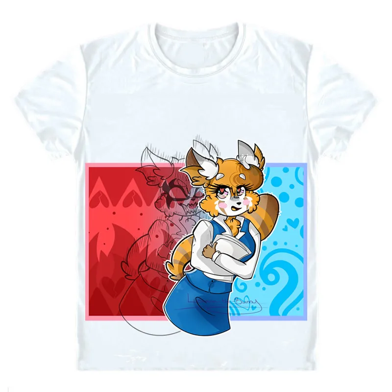Aggretsuko футболки с коротким рукавом аниме агрессивные Retsuko Aguresshibu красная панда