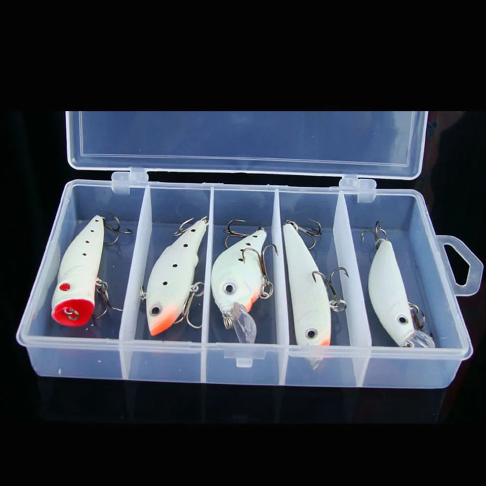 5 шт./лот светящиеся рыболовные приманки в форме гольяна Поппер кренк ВИБ