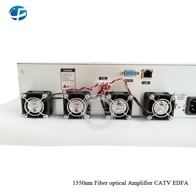 1U/80 Вт 1550nm 4 порта 20 дБм CATV EDFA высокой мощности волоконно-оптический усилитель, с WDM оптический усилитель