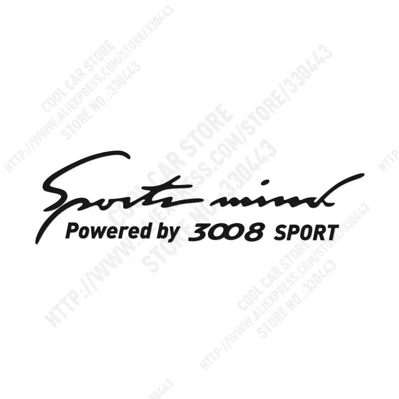 Customization Sports mind Car Covers Stickers Decal Car-Styling For peugeot 3008 car accessories | Автомобили и мотоциклы