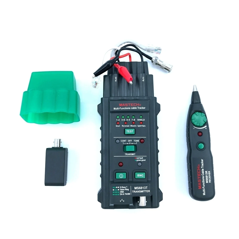 Mastech MS6813T многофункциональный трекер для кабелей анализатор сети RJ45 RJ11 NBC тестер