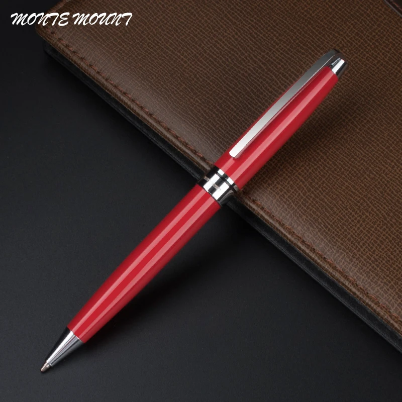 

Office Luxury red Metal Roller Ball Pen for Writing 0.7MM Refill Ballpoint Pen Gift Stationery School Supplies Gift box