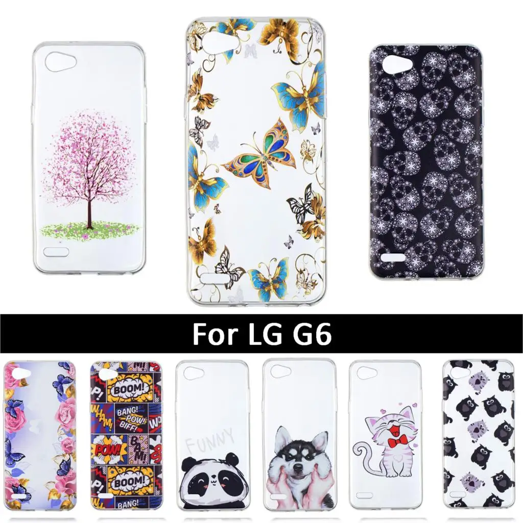 Роскошный чехол для LG G6 H870 мягкий силиконовый из ТПУ с рисунком G 6 чехлы телефонов