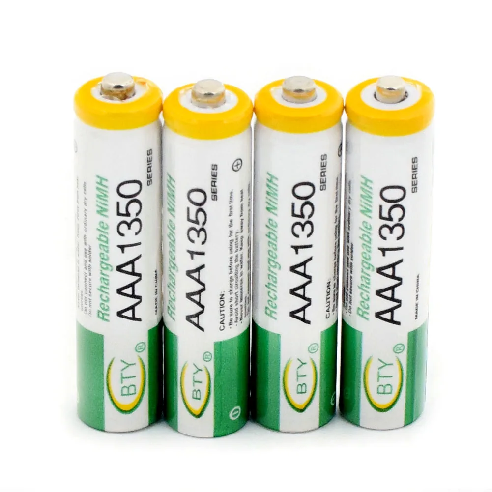 YCDC bty HR03/AM4/LR3 Ni MH AAA 1350mAh 1 2 V Quanlity аккумуляторная батарея BTY 3A|Перезаряжаемые