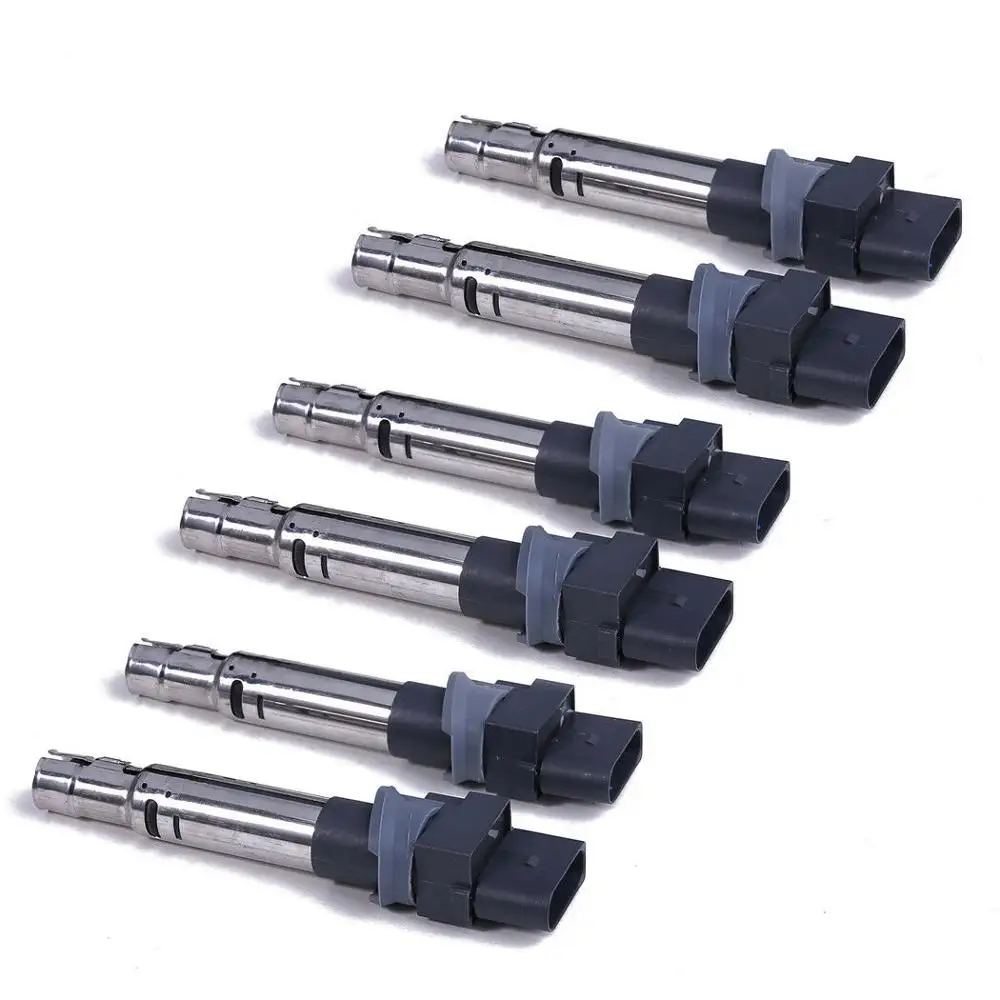 Новый 6 шт. катушки зажигания для A UDI A3 TT V W Гольф P haeton T ouareg Eos 3.2L 022 905 715 B 022905715B UF 531 100