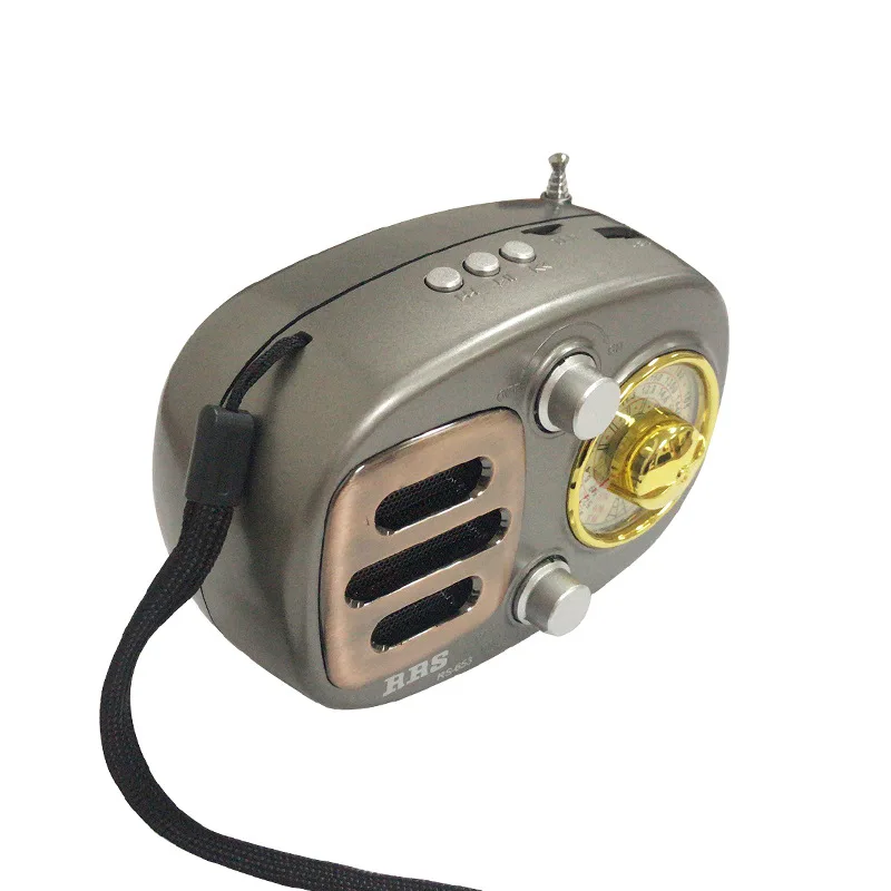 Беспроводной динамик перезаряжаемый Bluetooth Ретро стиль FM/AM/SW радиоприемник