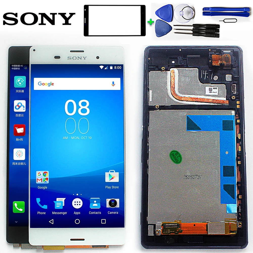 Sony 5 2 дюймовый ЖК дисплей для sony Xperia Z3 D6603 D6633 D6653 L55T кодирующий преобразователь