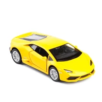 136 scale huracan lp610 alloy car diecast metal model vehicles high simulation pull back car model kids toy free shipping